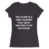 The fridge is a clear example that what matters is on the inside. - Ladies' Triblend Short Sleeve T-Shirt Funny quotes 7826172