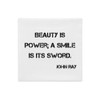 Beauty is power; a smile is its sword. - John Ray - Premium Pillow Case Motivational quotes 7828903