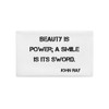 Beauty is power; a smile is its sword. - John Ray - Premium Pillow Case Motivational quotes 7828903