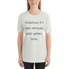Overpack. It's why suitcases have wheels now. - Unisex Short Sleeve Jersey T-Shirt Funny quotes 7825730
