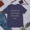Overpack. It's why suitcases have wheels now. - Unisex Short Sleeve Jersey T-Shirt Funny quotes 7825730
