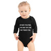 Either you run the day or the day runs you. - Infant Long Sleeve Baby Rib Bodysuit Motivational quotes 7830833