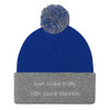 Last name Ever, first name Greatest. - Pom Pom Knit Cap Funny quotes 7820621