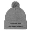 Last name Ever, first name Greatest. - Pom Pom Knit Cap Funny quotes 7820621