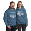 Sometimes I have to tell myself it's not worth the jail time. - Unisex Hooded Sweatshirt Funny quotes 7824975
