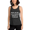 What do you call a thieving alligator? A Crookodile - Women's Tri-Blend Racerback Tank Funny quotes 7823733