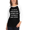 To live a creative life we must lose the fear of being wrong. - Unisex Fine Jersey Raglan Tee Motivational quotes 7829402