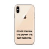 Either you run the day or the day runs you. - iPhone Case Motivational quotes 7828949