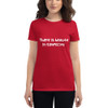 There is beauty in simplicity. - Ladies Ringspun Fashion Fit T-Shirt Funny quotes 7821762