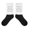 What do you call an owl that does magic tricks? Hoodini - Black Foot Socks Funny quotes 7827964