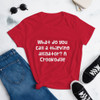 What do you call a thieving alligator? A Crookodile - Ladies Ringspun Fashion Fit T-Shirt Funny quotes 7823218