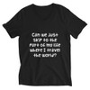 Can we just skip to the part of my life where I travel the world? - Unisex Short Sleeve V-Neck Jersey Tee Funny quotes 7829029