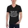 Can we just skip to the part of my life where I travel the world? - Unisex Short Sleeve V-Neck Jersey Tee Funny quotes 7829029