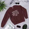 Sometimes I have to tell myself it's not worth the jail time. - Unisex Crewneck Sweatshirt Funny quotes 7824448