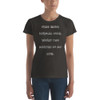 tried being normal once. Worst two minutes of my life. - Ladies Ringspun Fashion Fit T-Shirt Funny quotes 7821866