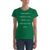 tried being normal once. Worst two minutes of my life. - Ladies Ringspun Fashion Fit T-Shirt Funny quotes 7821866