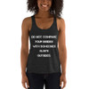 Do not compare your insides with someones else's outsides. - Women's Tri-Blend Racerback Tank Motivational quotes 7823964