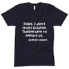 Folks, I don't trust children. They're here to replace us. - Stephen Colbert - Unisex Short Sleeve Crew Neck Funny quotes 7825170