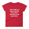 The fridge is a clear example that what matters is on the inside. - Ladies Ringspun Fashion Fit T-Shirt Funny quotes 7822077