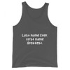 Last name Ever, first name Greatest. - Unisex Jersey Tank Funny quotes 7830421
