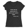 There are no shortcuts to any place worth going. - Beverly Sills - Ladies' Triblend Short Sleeve T-Shirt Motivational quotes 7826606