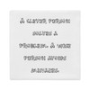 A clever person solves a problem. A wise person avoids mistakes. - Premium Pillow Case Funny quotes 7827477