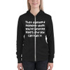 That awkward moment when you're wearing Nike's and you can't do it. - Unisex Triblend Lightweight Zip Hoodie Funny quotes 7832388