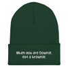 When you are Downie, eat a brownie. - 12" Cuffed Beanie Funny quotes 7820521
