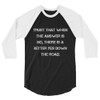 Trust that when the answer is no, there is a better yes down the road. - Unisex Fine Jersey Raglan Tee Motivational quotes 7829547