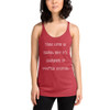 This life is hard, but it's harder if you're stupid. - Ladies Triblend Racerback Tank Funny quotes 7826218