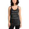 This life is hard, but it's harder if you're stupid. - Ladies Triblend Racerback Tank Funny quotes 7826218
