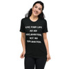 Live your life as an exclamation, not an explanation. - Unisex Triblend Short Sleeve T-Shirt Motivational quotes 7827950