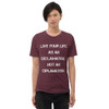 Live your life as an exclamation, not an explanation. - Unisex Triblend Short Sleeve T-Shirt Motivational quotes 7827950