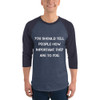You should tell people how important they are to you. - Unisex Fine Jersey Raglan Tee Motivational quotes 7829322