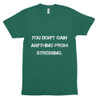 You don't gain anything from stressing. - Unisex Short Sleeve Track Shirt Motivational quotes 7823265