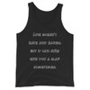 Life doesn't have any hands, but it can sure give you a slap sometimes. - Unisex Jersey Tank Funny quotes 7831132