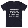 The more you weight, the harder you are to kidnap. Stay safe, eat cake! - Unisex Short Sleeve Crew Neck Funny quotes 7824428