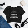 Never discourage anyone who continually makes progress. - Women's Crop Tee Motivational quotes 7827542