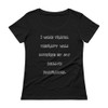 I wish travel therapy was covered by my health insurance. - Ladies Sheer Scoopneck T-Shirt Funny quotes 7821543