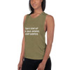 Don't give up on your dreams. keep sleeping. - Women's Flowy Muscle Tank Funny quotes 7830714
