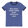 With great power comes great electricity bills! - Lightweight Ringer Tee Funny quotes 7830552