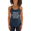 People say nothing is impossible. But I do nothing every day! - Ladies Triblend Racerback Tank Funny quotes 7826109