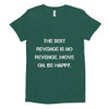 The best revenge is no revenge. Move on. Be happy. - Women's Tri-Blend T-Shirt Motivational quotes 7824308