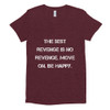 The best revenge is no revenge. Move on. Be happy. - Women's Tri-Blend T-Shirt Motivational quotes 7824308