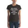 With great power comes great electricity bills! - Ladies Ringspun Fashion Fit T-Shirt Funny quotes 7823044