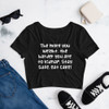 The more you weight, the harder you are to kidnap. Stay safe, eat cake! - Women's Crop Tee Funny quotes 7827049