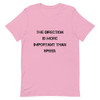 The direction is more important than speed. - Unisex Short Sleeve Jersey T-Shirt Motivational quotes 7828467