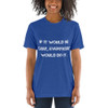 If it would be easy, everybody would do it. - Unisex Triblend Short Sleeve T-Shirt Motivational quotes 7827500
