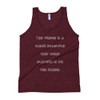 The fridge is a clear example that what matters is on the inside. - Unisex Soft Tri-Blend Tank Funny quotes 7823912