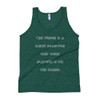 The fridge is a clear example that what matters is on the inside. - Unisex Soft Tri-Blend Tank Funny quotes 7823912